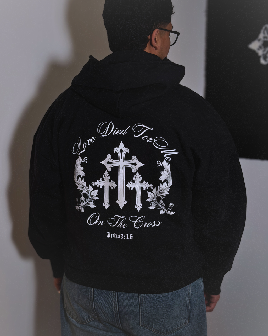 John 3:16 Cropped Hoodie