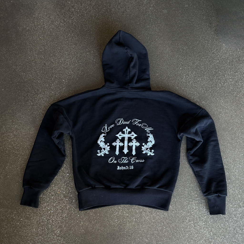 John 3:16 Cropped Hoodie