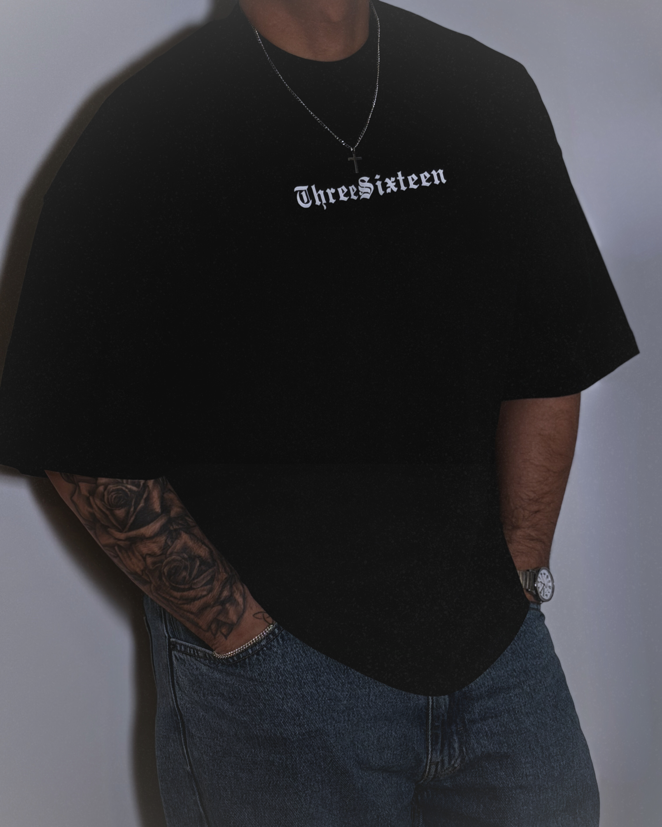 ThreeSixteen Cropped Staple Tee