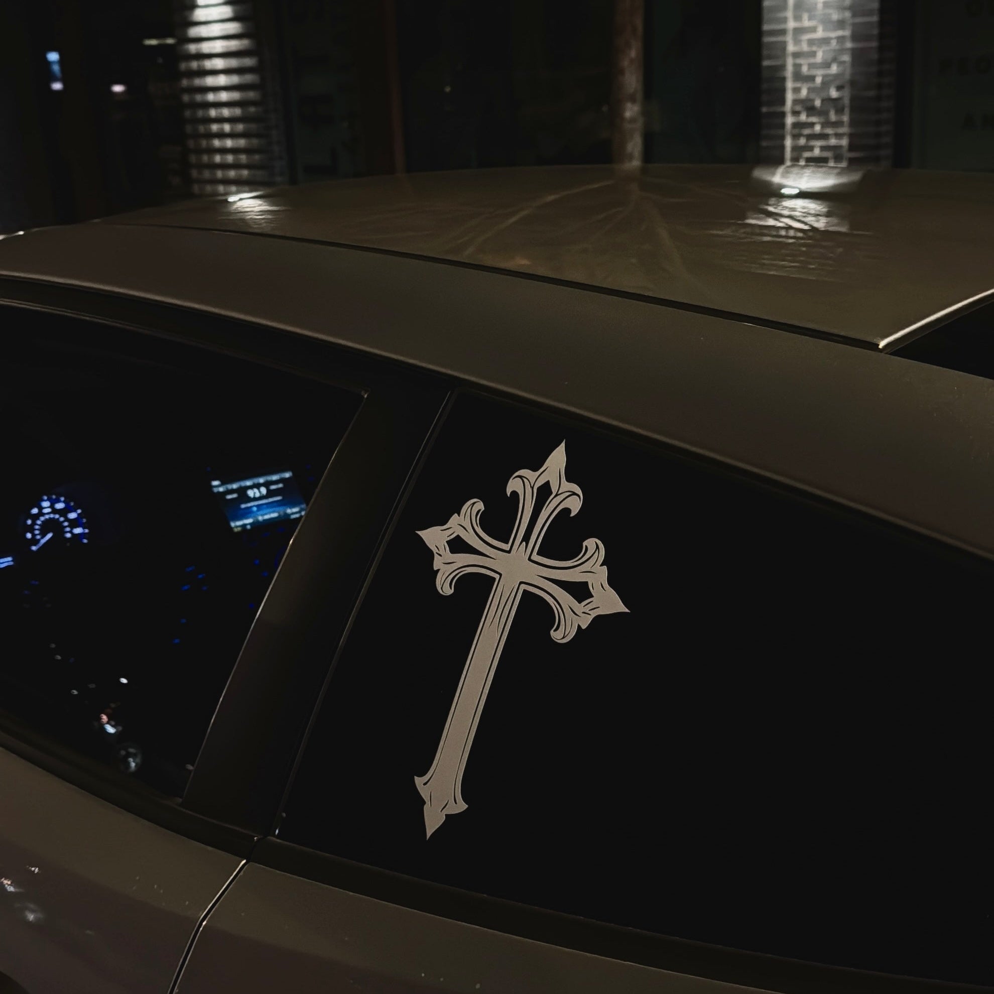 ThreeSixteen Staple Cross Car Sticker