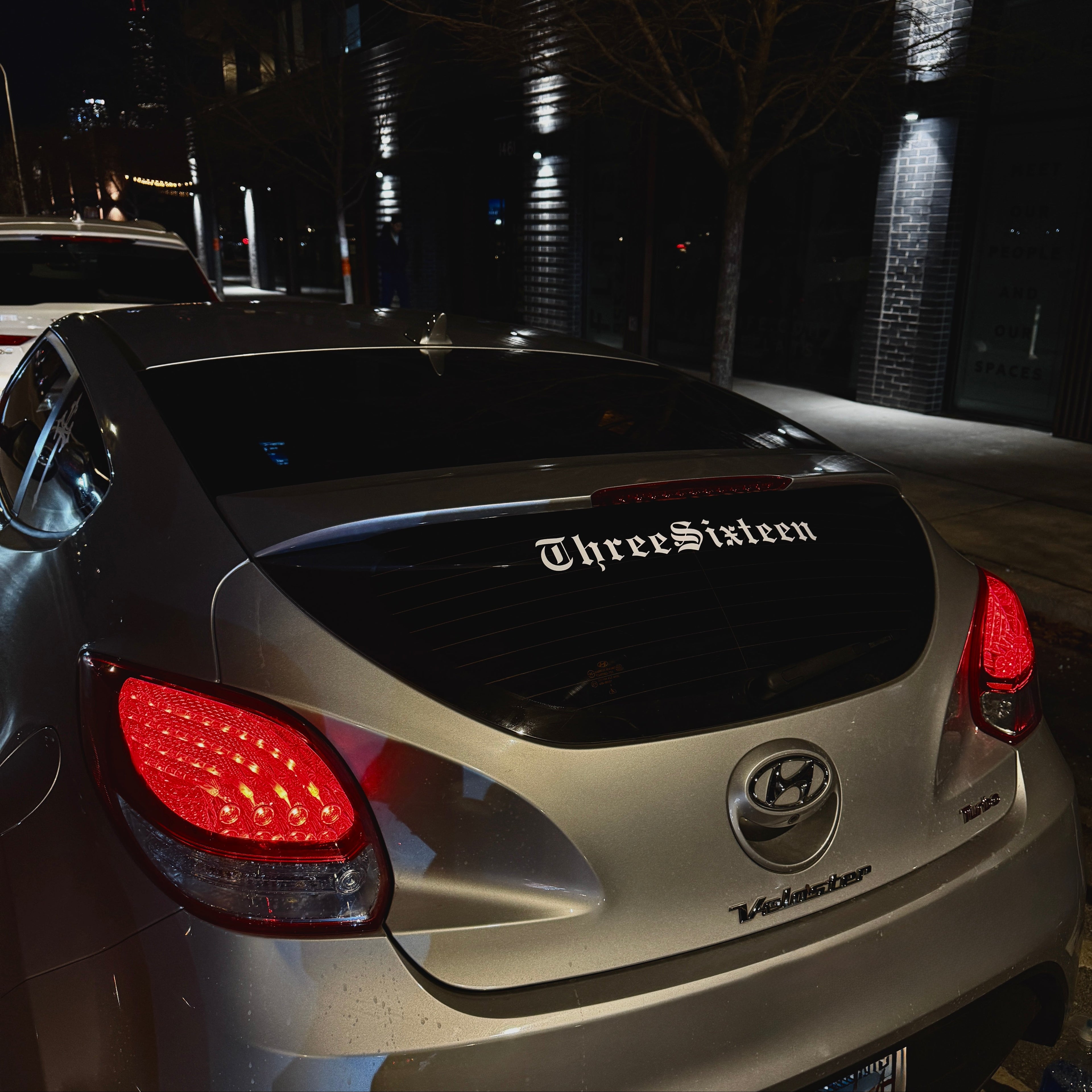 ThreeSixteen Script Car Sticker