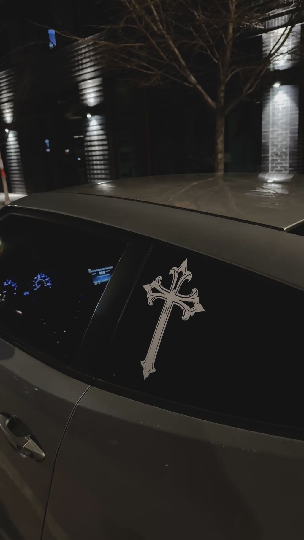 ThreeSixteen Staple Cross Car Sticker